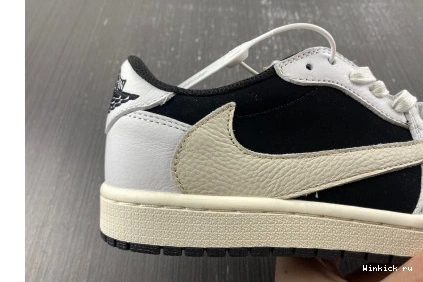 1 TRAVIS LOW AIR SCOTT JORDAN OG BLACK X WHITE 0807